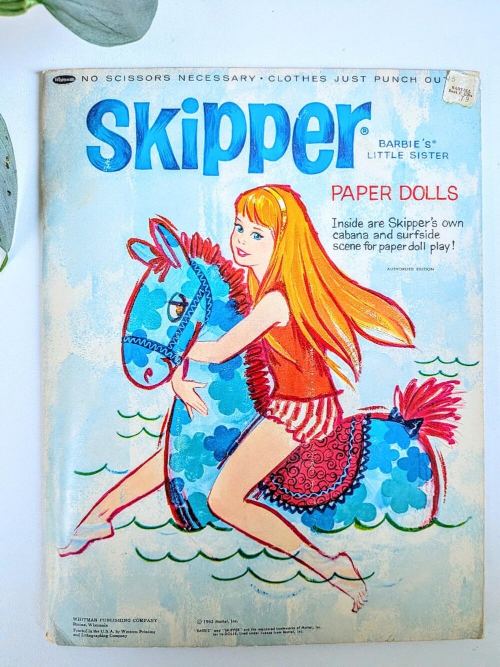 3/$100✨Vintage 1960s Skipper Barbie Paper Doll Set Complete with Folder & Outfit